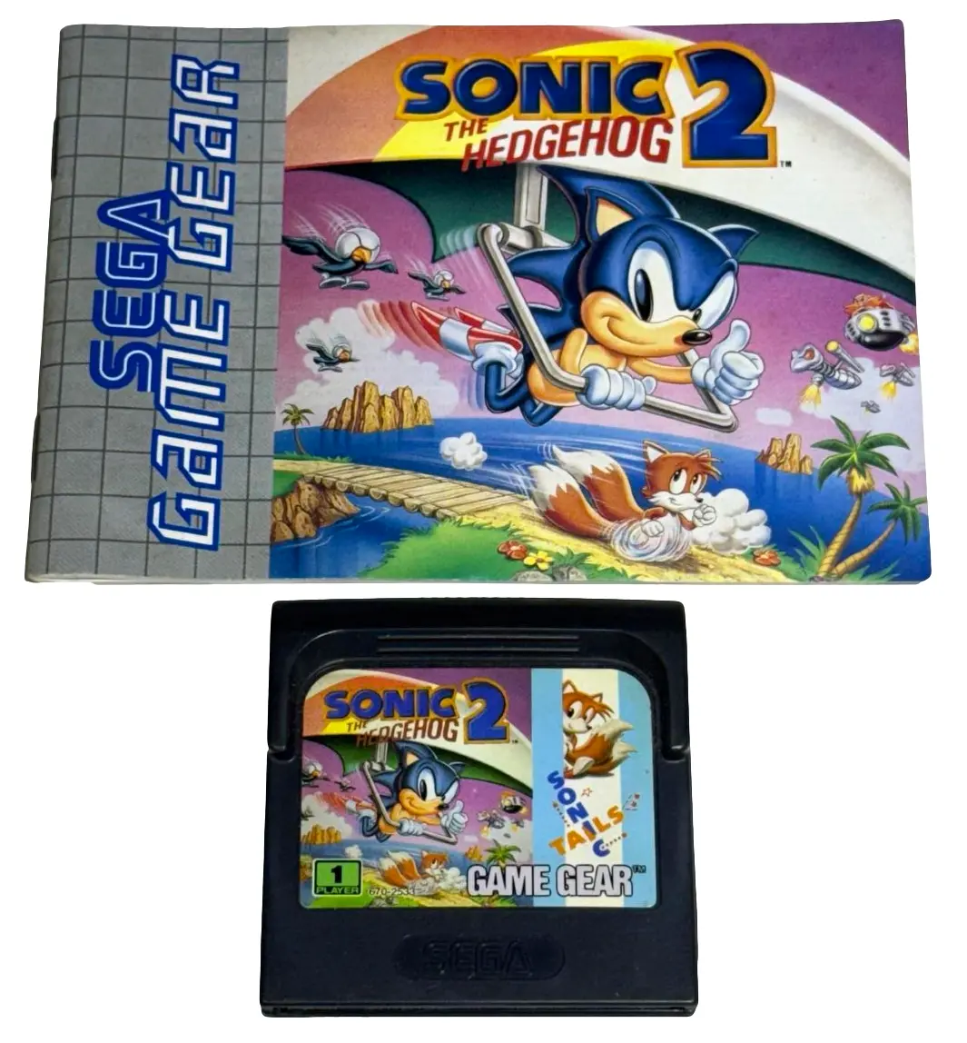 Sonic The Hedgehog 2 Sega Game Gear *Cart And Manual* (Preowned) 1