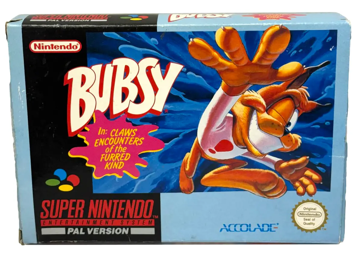 Bubsy In Claws Encounters Of The Furred Kind Super Nintendo Boxed *Complete* #2 2
