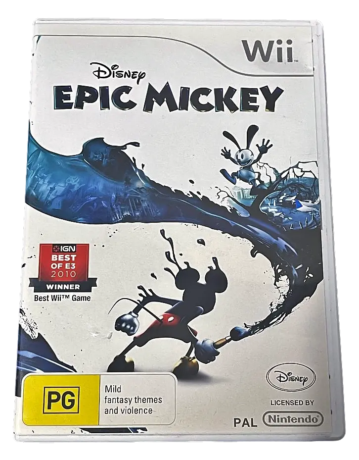 Disney Epic Mickey Nintendo Wii Pal *No Manual*  (Pre-Owned) 1