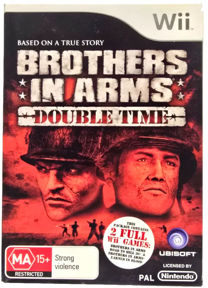Brothers In Arms Double Time Nintendo Wii Pal *Complete* (Preowned) 1