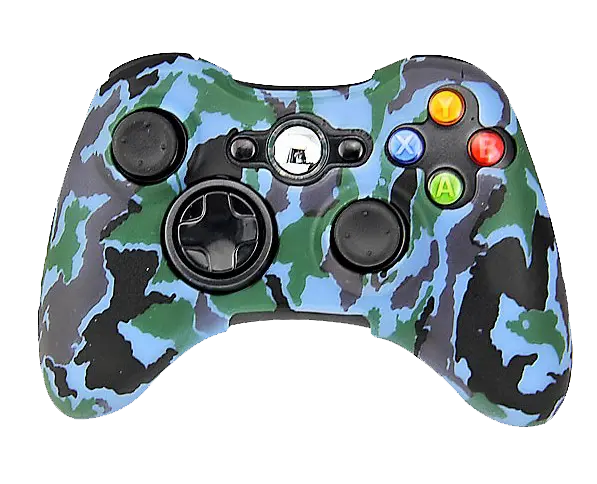 Silicone Cover For Xbox 360 Controller Skin Case Blue Camo 1