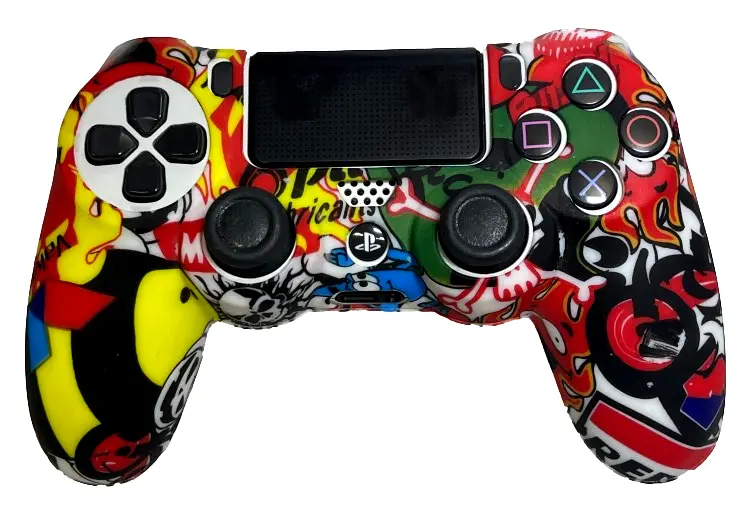 Silicone Cover For Ps4 Controller Case Skin - Moto 1