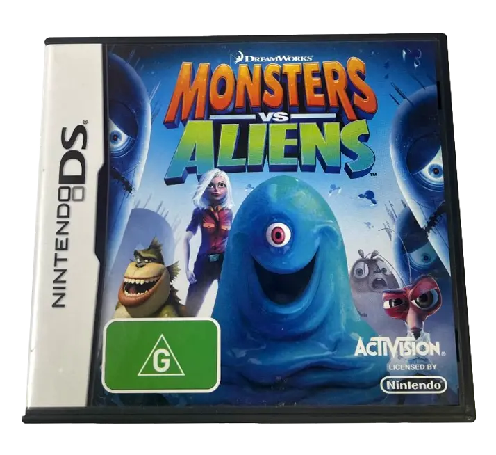 Monsters Vs Aliens Nintendo Ds 2Ds 3Ds Game *No Manual* (Pre-Owned) 1