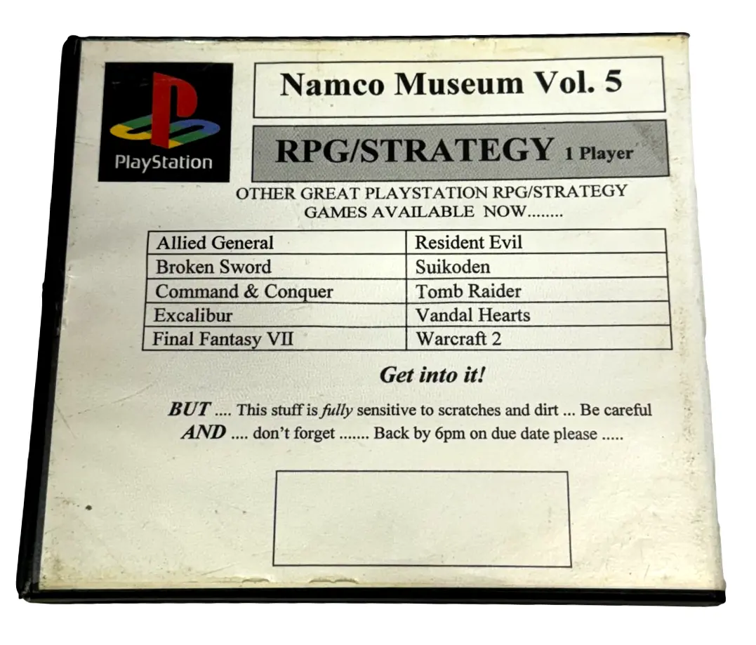 Namco Museum Vol 5 Ps1 Ps2 Ps3 Pal *Ex Rental* (Preowned) 2