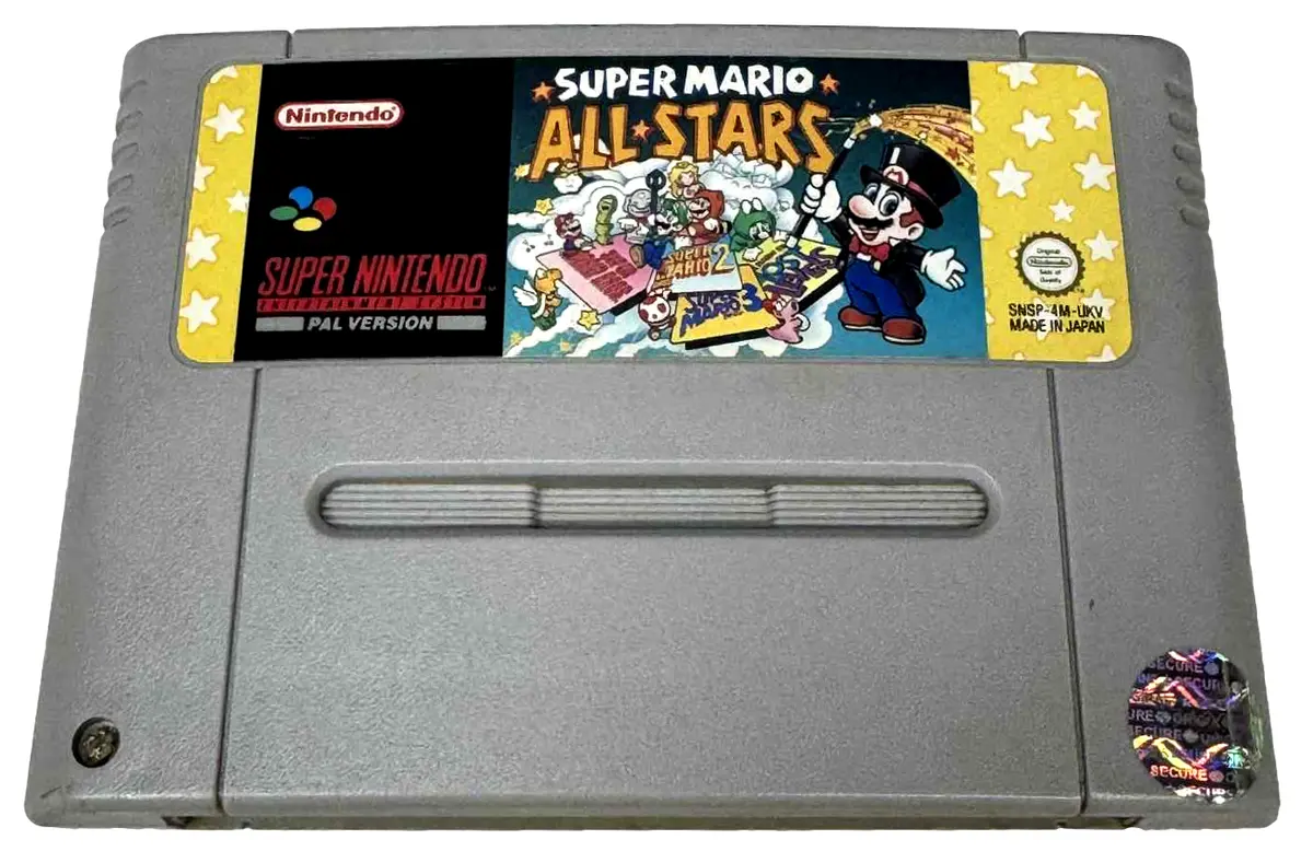 Super Mario All-Stars Super Nintendo Snes Pal *New Save Battery* #2 (Preowned) 1