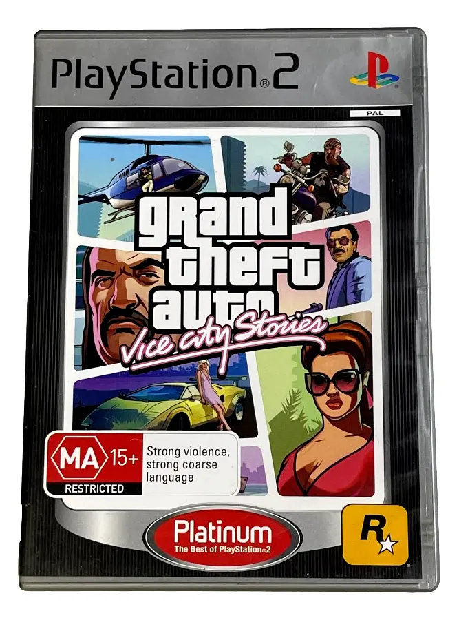 Grand Theft Auto Vice City Stories Ps2 (Platinum) Pal *No Manual Or Map* (Preowned) 1