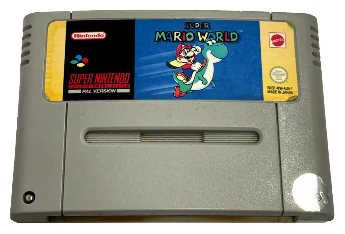 Super Mario World Super Nintendo Snes Pal #7 *New Save Battery* (Preowned) 1