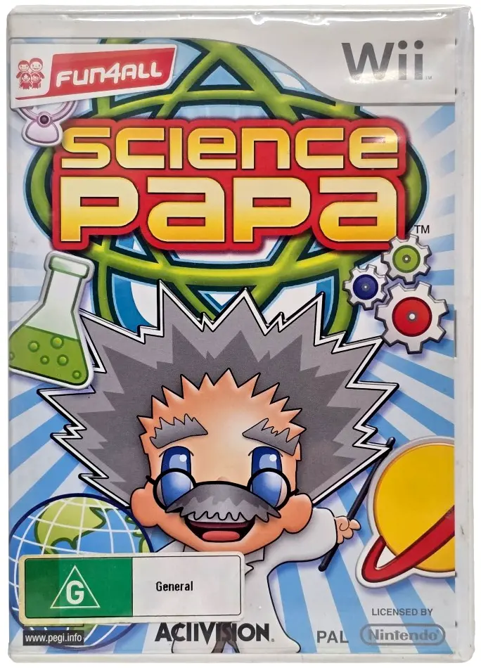 Science Papa Nintendo Wii Pal *Complete* Wii U Compatible (Preowned) 1