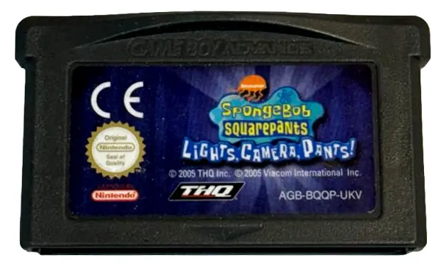Spongebob Squarepants Lights, Camera, Pants Nintendo Gba *Cartridge Only* (Preowned) 1
