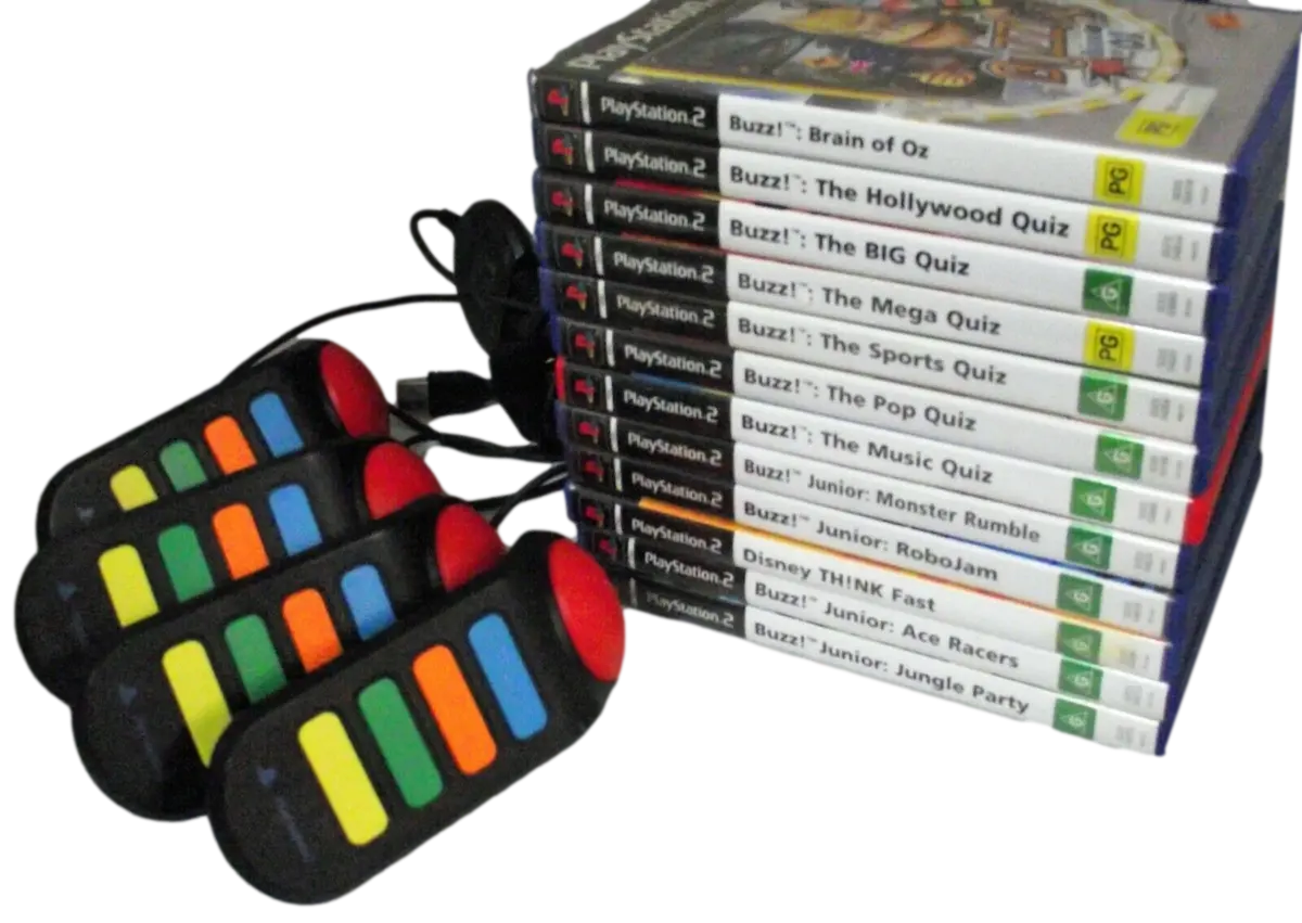 Buzz Ps2 Playstation 2 Ultimate Selection Pal Games Buzz Junior (Preowned) 1