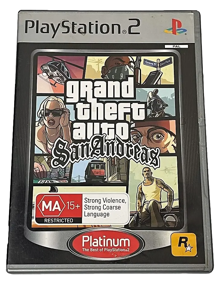 Grand Theft Auto San Andreas Ps2 (Platinum) Pal *Complete* (Pre-Owned) 1