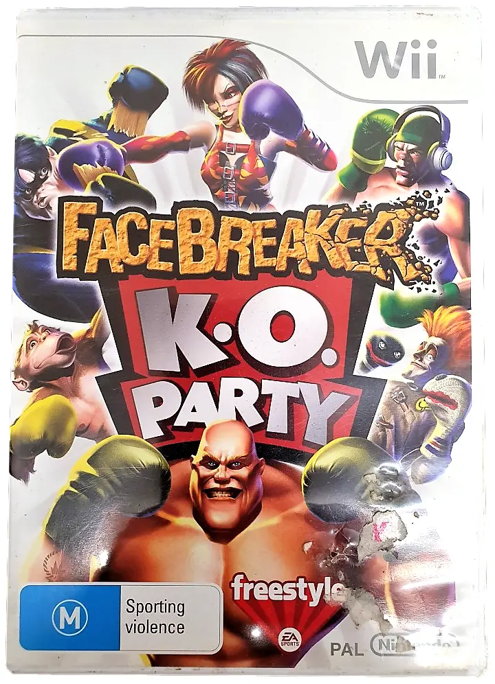 Facebreaker K.O. Party Nintendo Wii Pal *Complete*  (Preowned) 1
