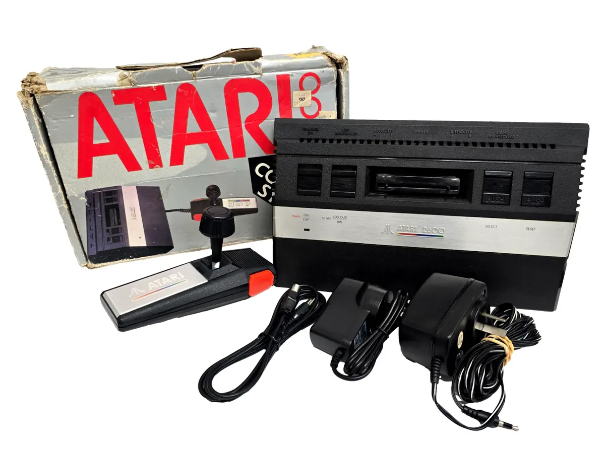 Refurbished Atari 2600 Jr Console + Joypad In Original Box Matching Serials #1 1