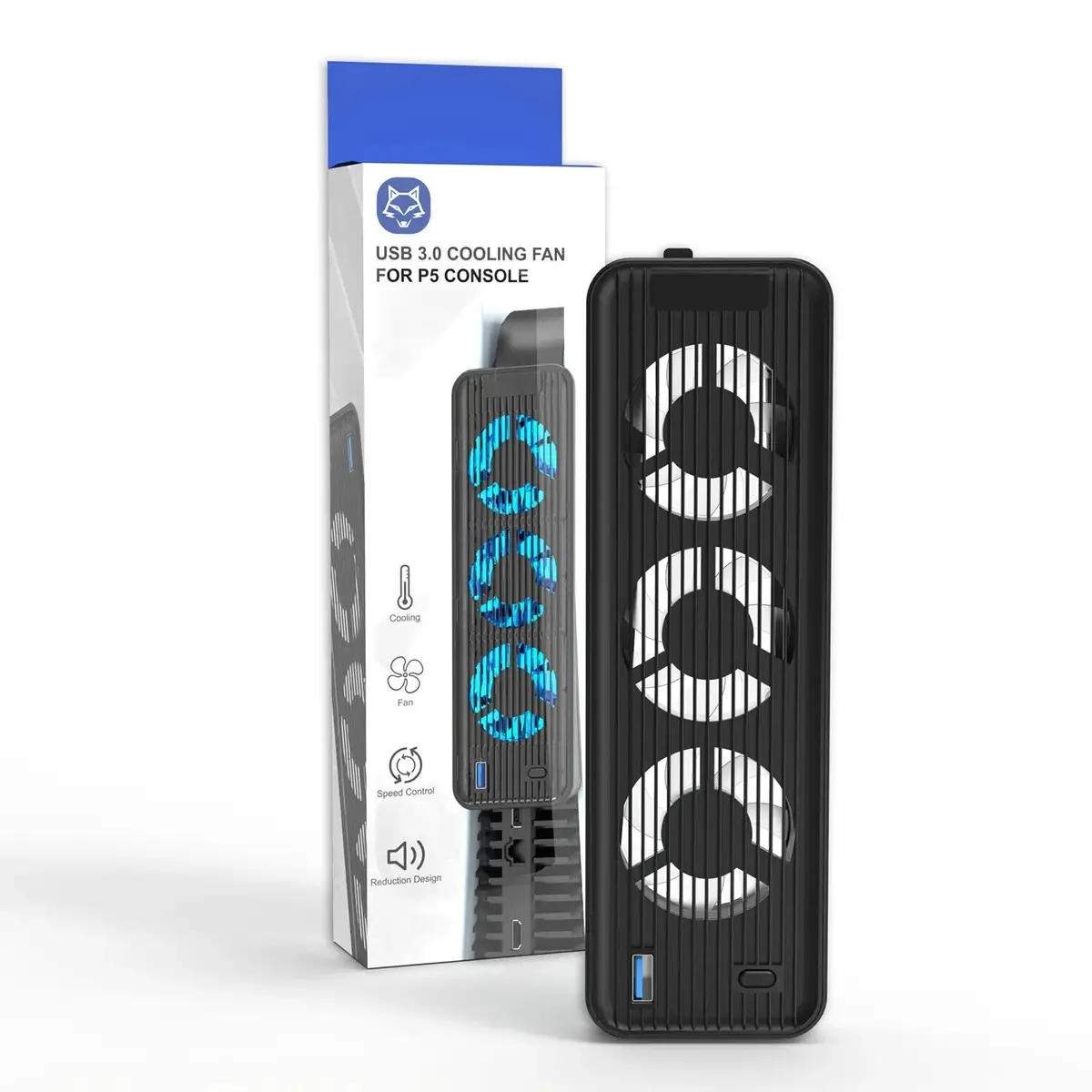 Ps5 Console Cooling Fan Usb 3.0 (Digital Edition/Cd-Rom Edition) *New Design* 1