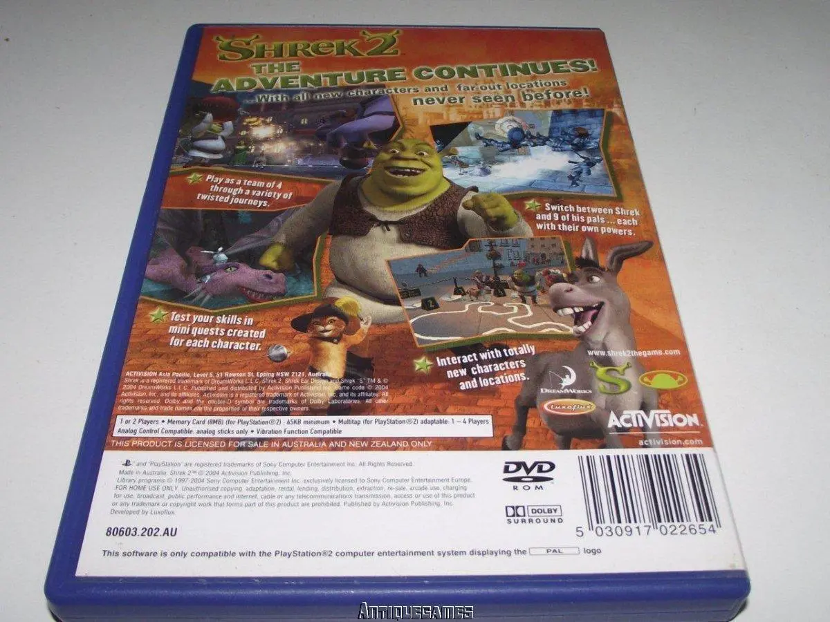 Shrek 2 Ps2 Pal *Complete* (Preowned) 2