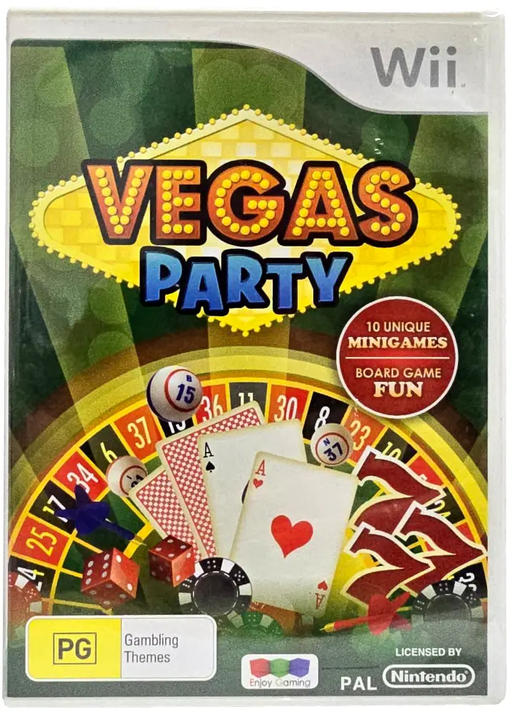 Vegas Party Nintendo Wii Pal *Complete*  (Preowned) 1