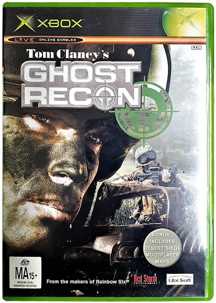Tom Clancy's Ghost Recon Xbox Original Pal  *Complete* (Preowned) 1