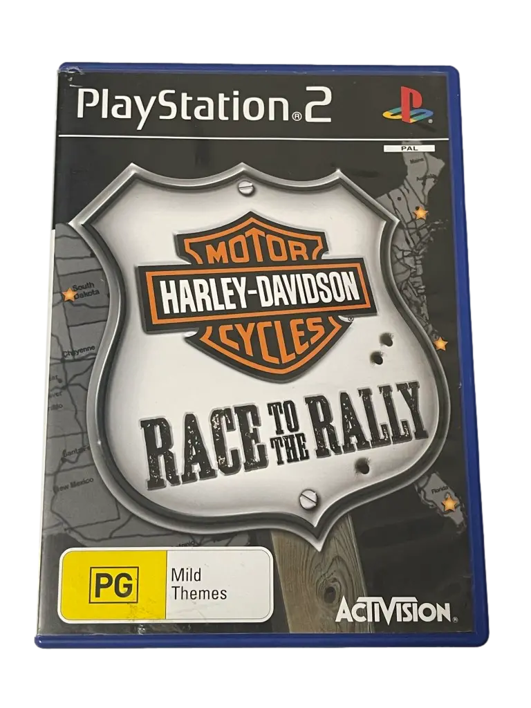 Harley Davidson Motor Cycles: Race To The Rally Ps2 Pal *Complete* (Preowned) 1