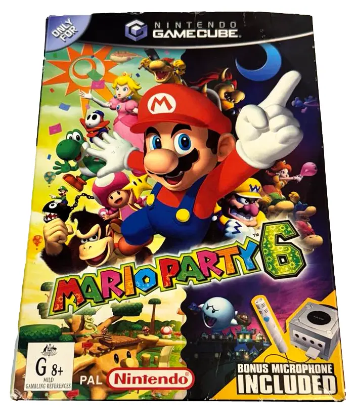 Boxed Mario Party 6 Nintendo Gamecube Pal *Complete With Microphone* (Preowned) 2
