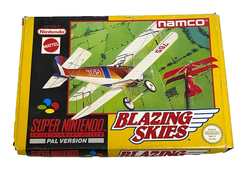 Blazing Skies Nintendo Snes Boxed Pal *No Manual* (Preowned) 1