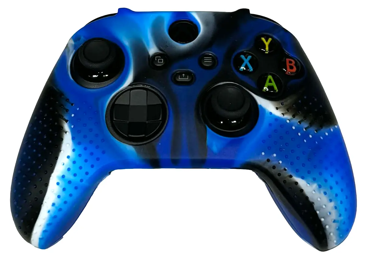 Silicone Cover For Xbox Series X/S Controller Case Skin  Blue Swirl 1