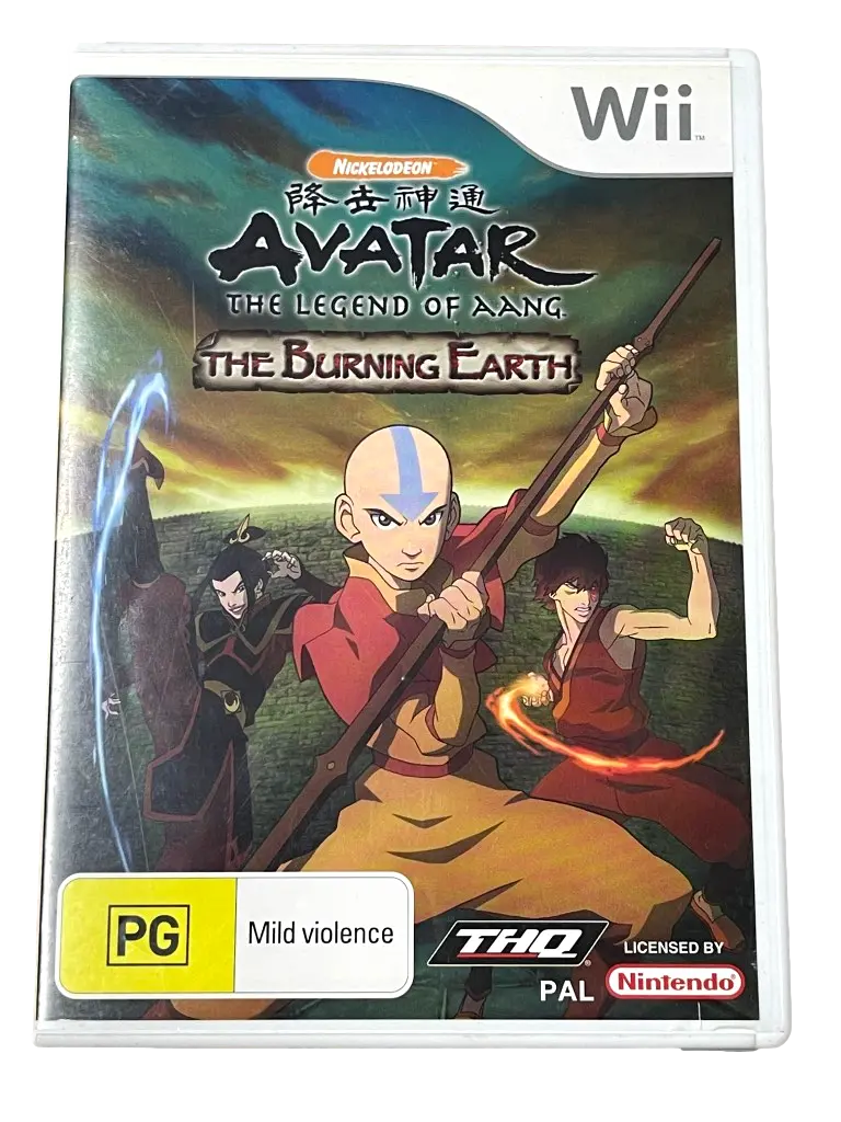 Avatar Legend Of Aang The Burning Earth Nintendo Wii Pal *Complete* (Pre-Owned) 1