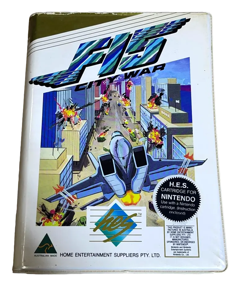 F15 City War Nintendo Hes Nes Boxed Pal Piggy Back (Preowned) 1