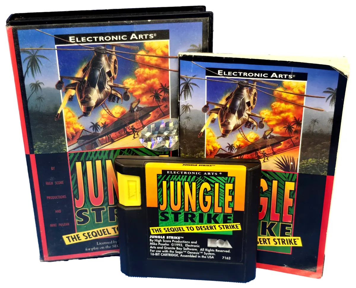 Jungle Strike The Sequel To Desert Strike Sega Mega Drive *Complete* #1 1