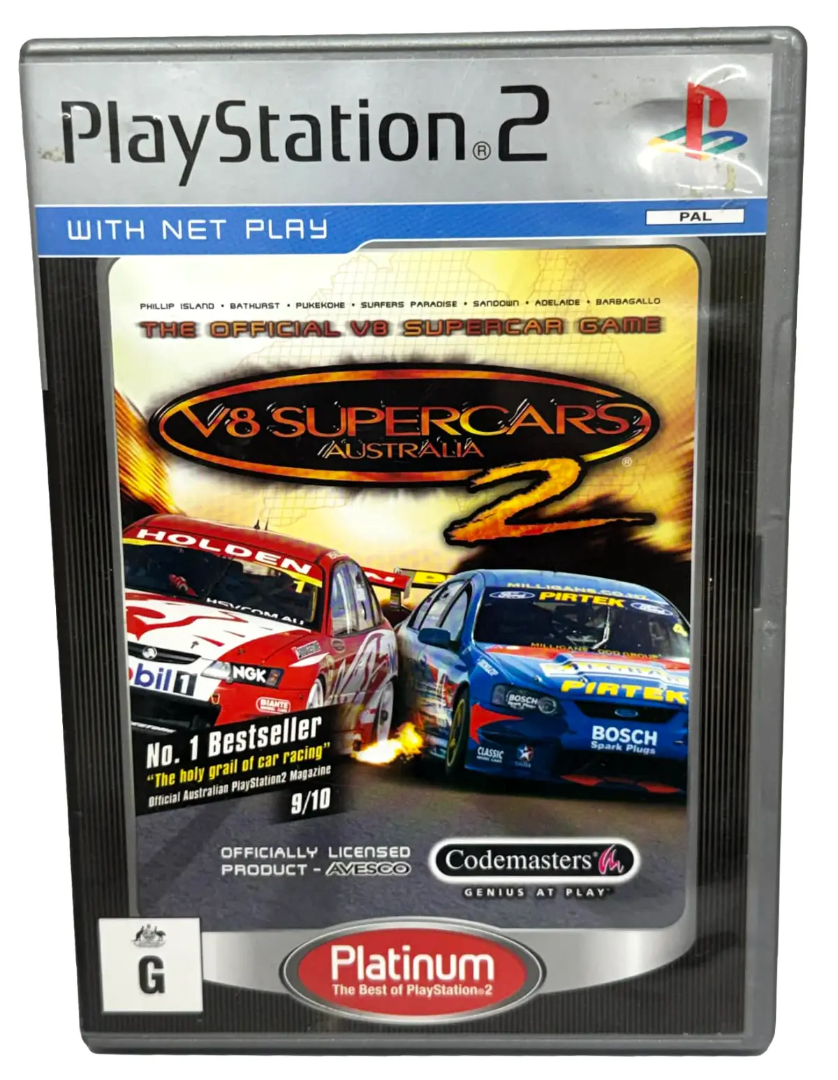 V8 Supercars Australia 2 Ps2 Pal *No Manual* Platinum 1