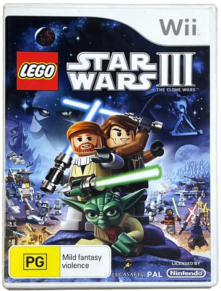 Lego Star Wars Iii The Clone Wars Nintendo Wii Pal *Complete*  (Preowned) 1