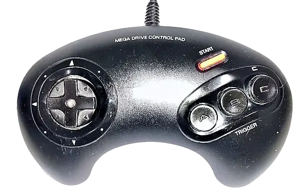 Genuine Sega Mega Drive Control Pad Gamepad Model No. 1650 (Preowned) 1