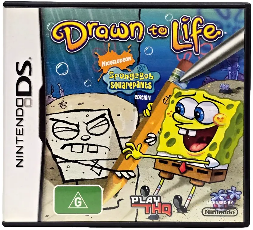Drawn To Life Spongebob Squarepants Nintendo Ds 2Ds 3Ds Game *Complete* (Preowned) 1