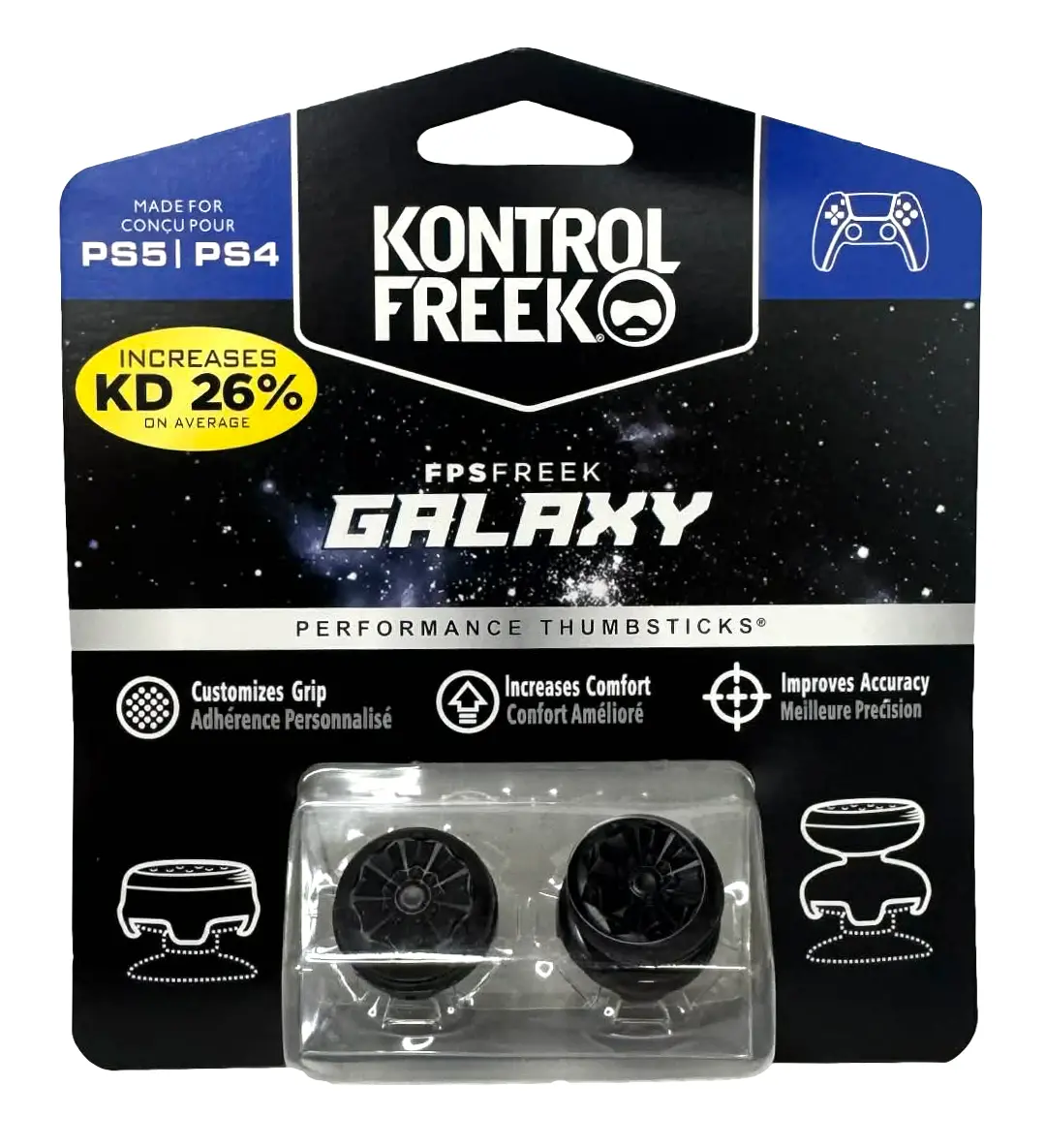 Black Galaxy Kontrol Freek Galaxy Thumbsticks Ps4/Ps5 1