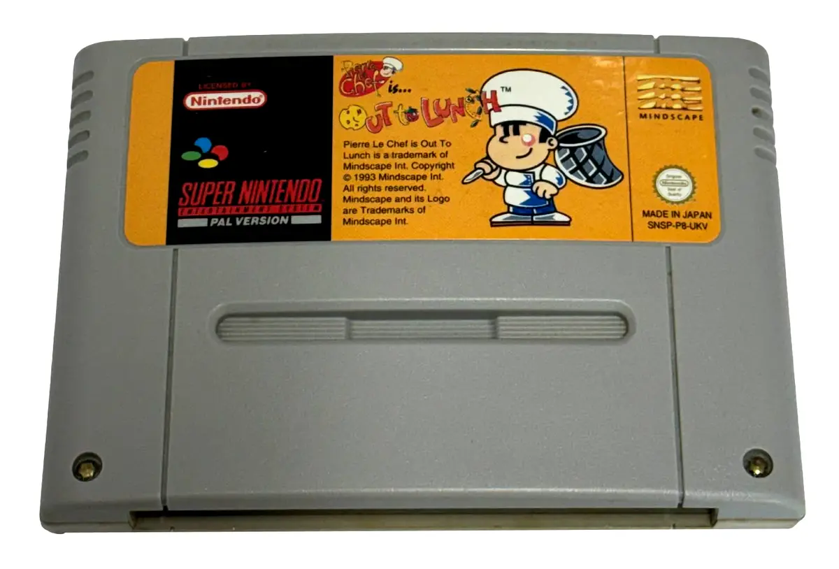 Out To Lunch Super Nintendo Snes Pal (Preowned) 1