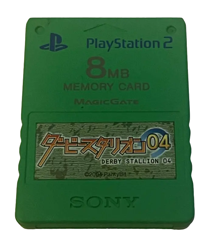 Derby Stallion 04 Magic Gate Sony Ps2 Memory Card Playstation 2 8Mb (Preowned) 1