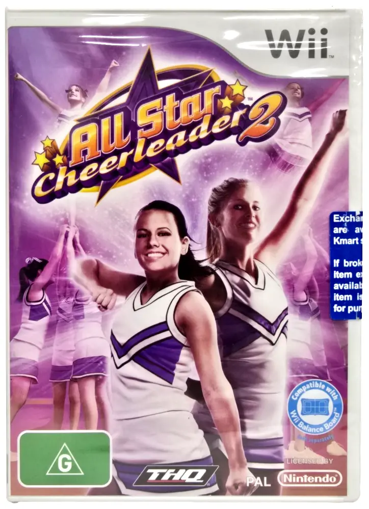 All Star Cheerleader 2 Nintendo Wii Pal *Sealed* 1