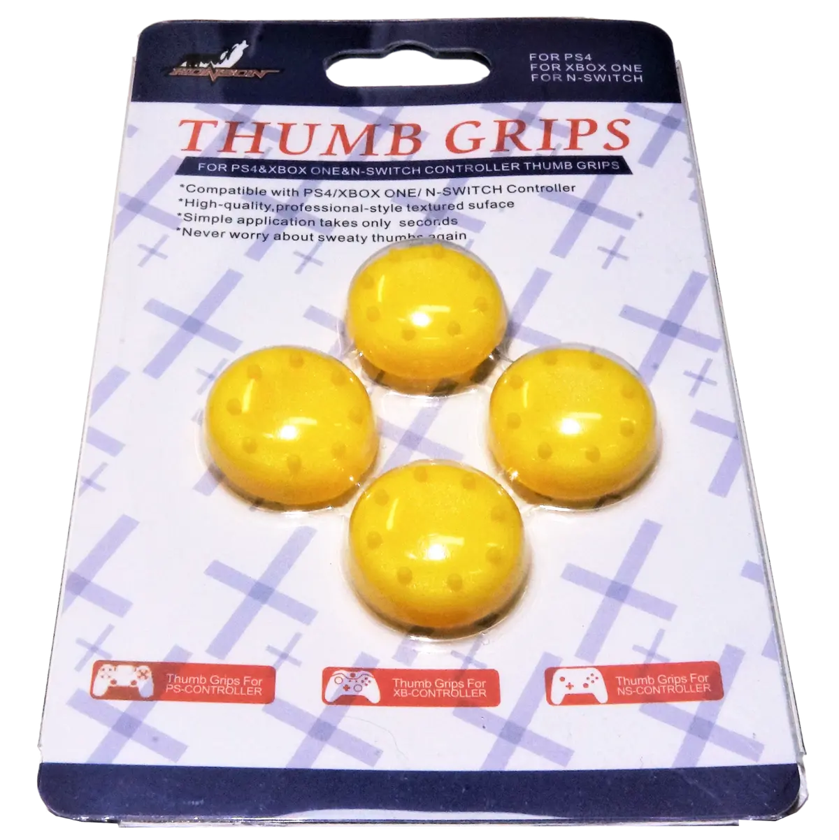 4 X Thumb Grips For Ps4 Ps5 Xbox One Xbox Series X Toggle Cover Caps  Yellow 1