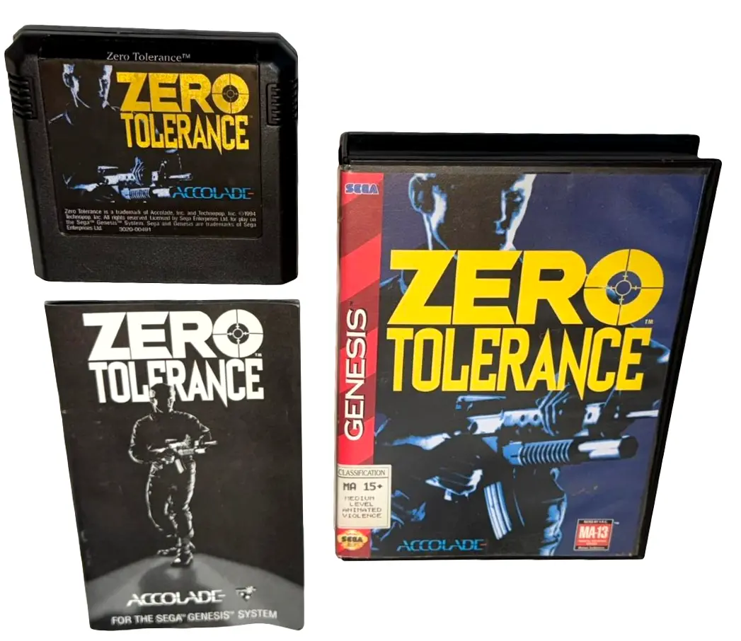 Zero Tolerance Sega Mega Drive *Complete* #1 (Preowned) 1