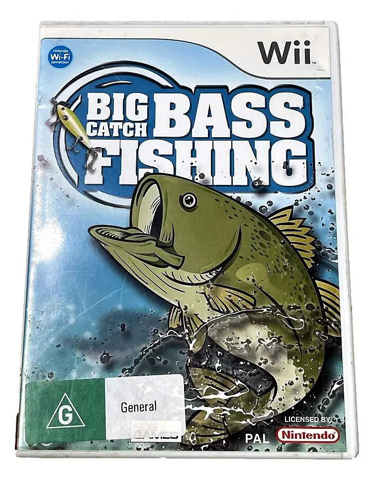 Big Catch Bass Fishing Nintendo Wii Pal *Complete* (Preowned) 1