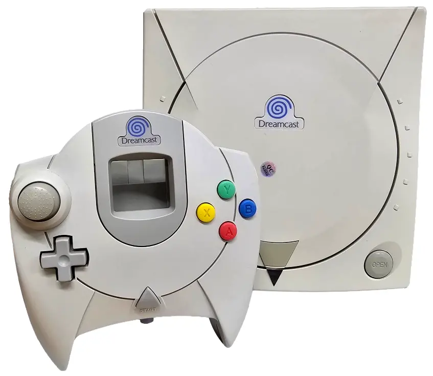 Sega Dreamcast Pal Console Recapped With Power Av Cables And Controller (Refurbished) 1