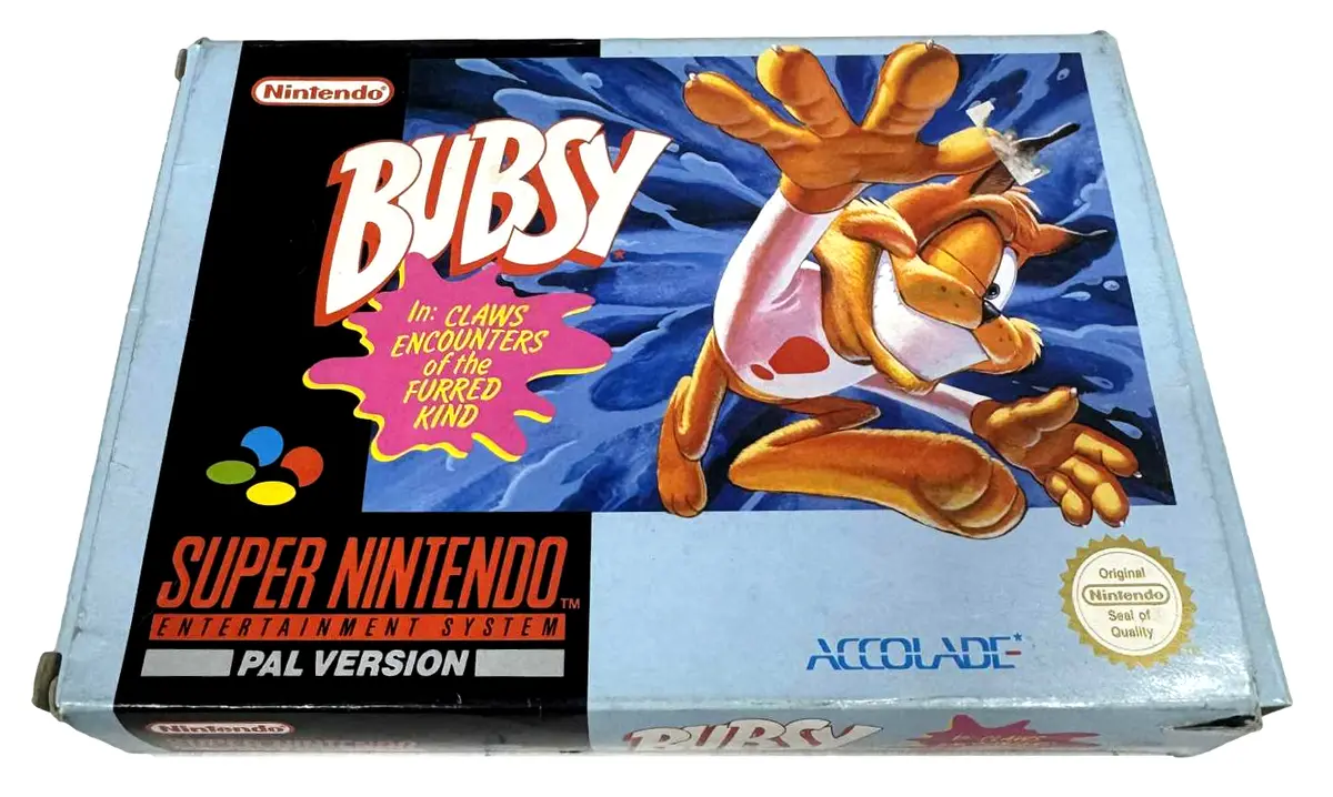 Bubsy In Claws Encounters Of The Furred Kind Super Nintendo Boxed *Complete* Pal (Preowned) 1