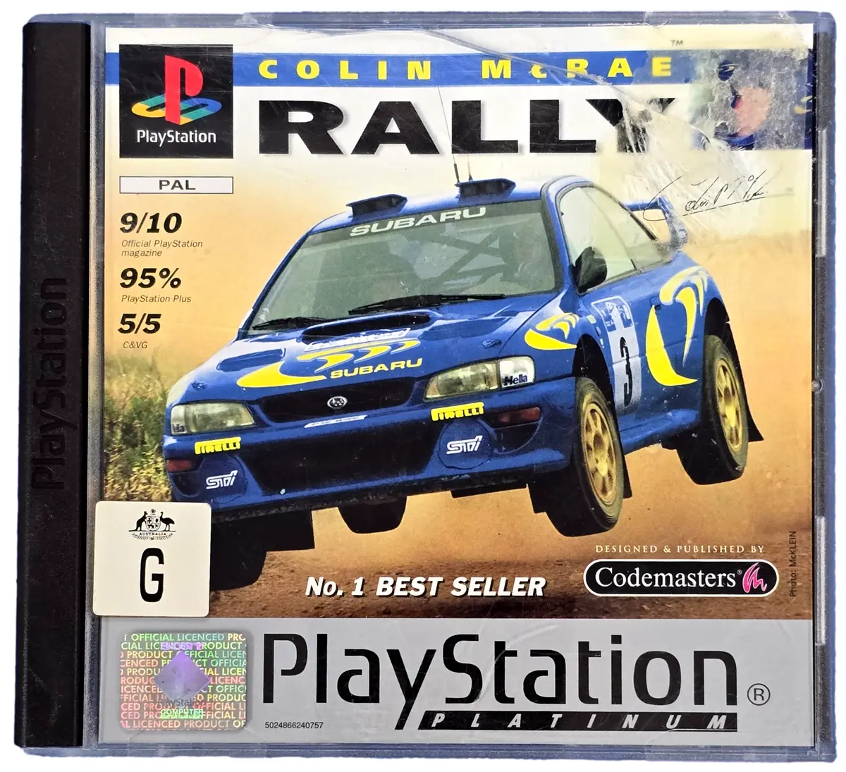 Colin Mcrae Rally (Platinum) Ps1 Ps2 Ps3 Pal *Complete* Playstation (Preowned) 1