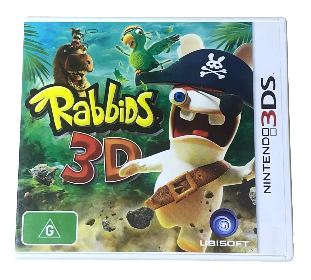 Rabbids 3D Nintendo 3Ds 2Ds Game (Preowned) 1