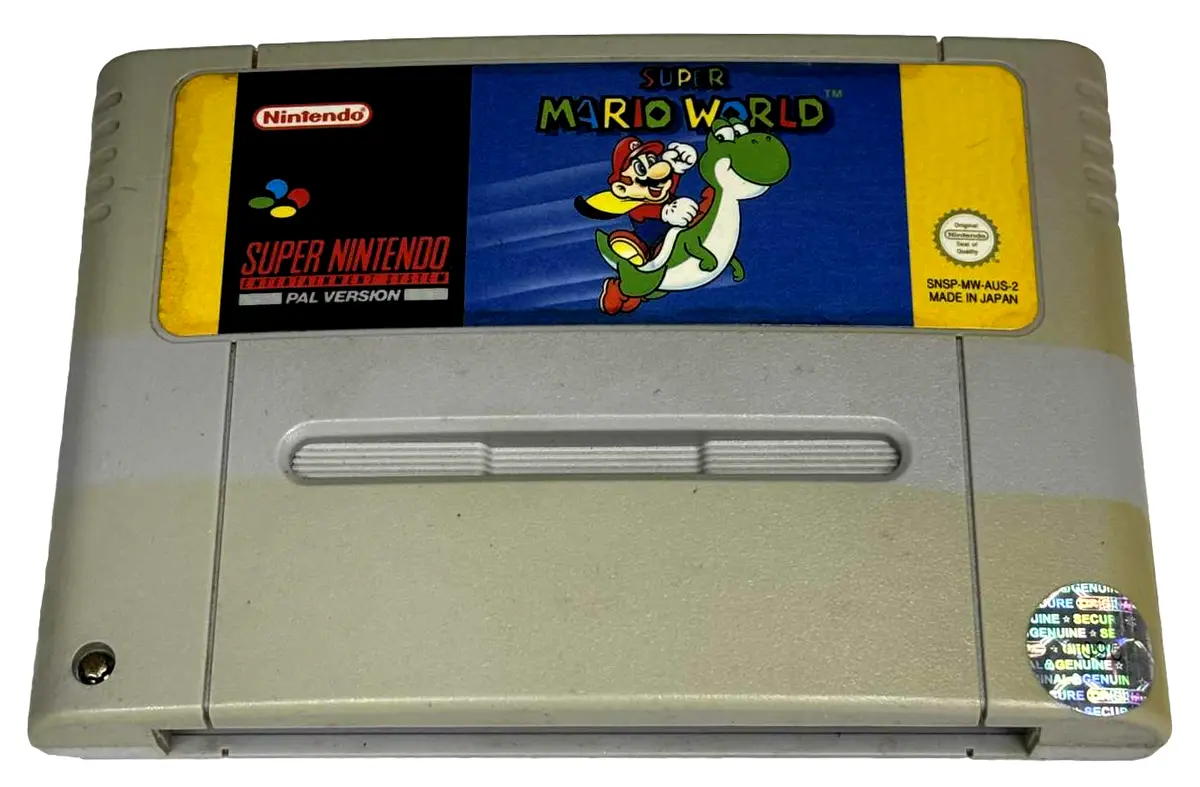 Super Mario World Super Nintendo Snes Pal #3 *New Save Battery* (Preowned) 1