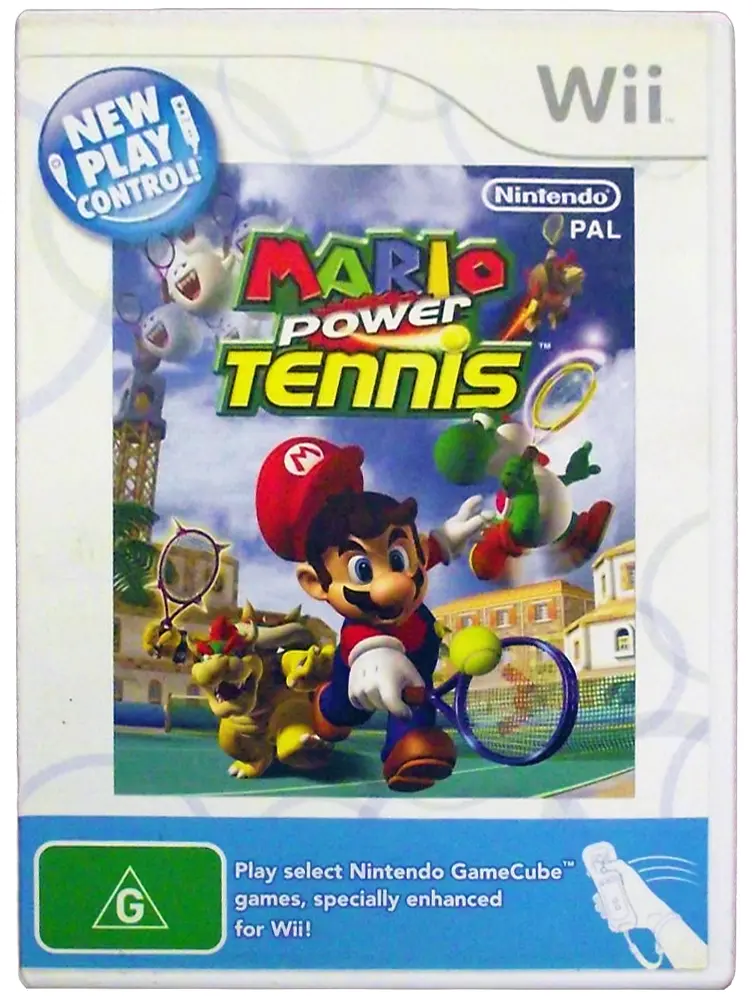 Mario Power Tennis Nintendo Wii Pal *No Manual* Wii U Compatible (Preowned) 1
