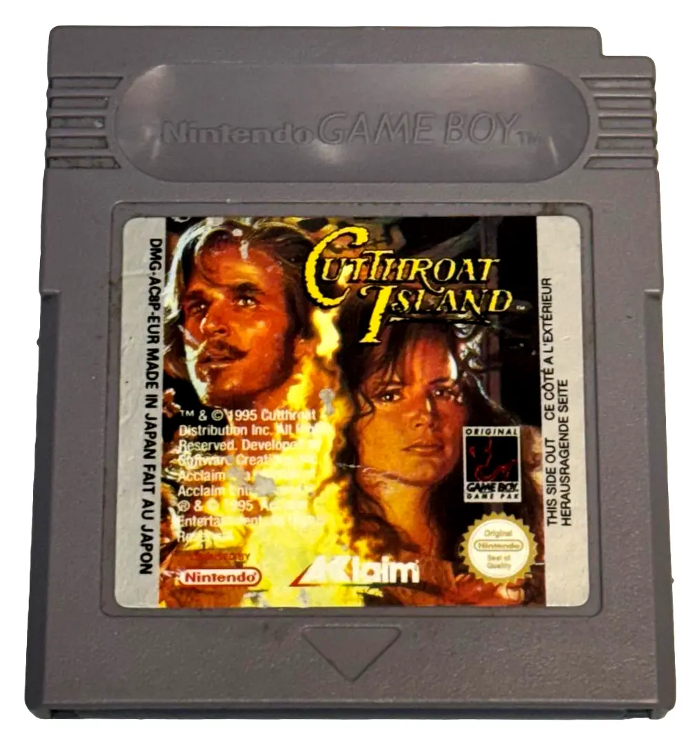 Cutthroat Island Nintendo Gameboy Cartridge (Preowned) 1