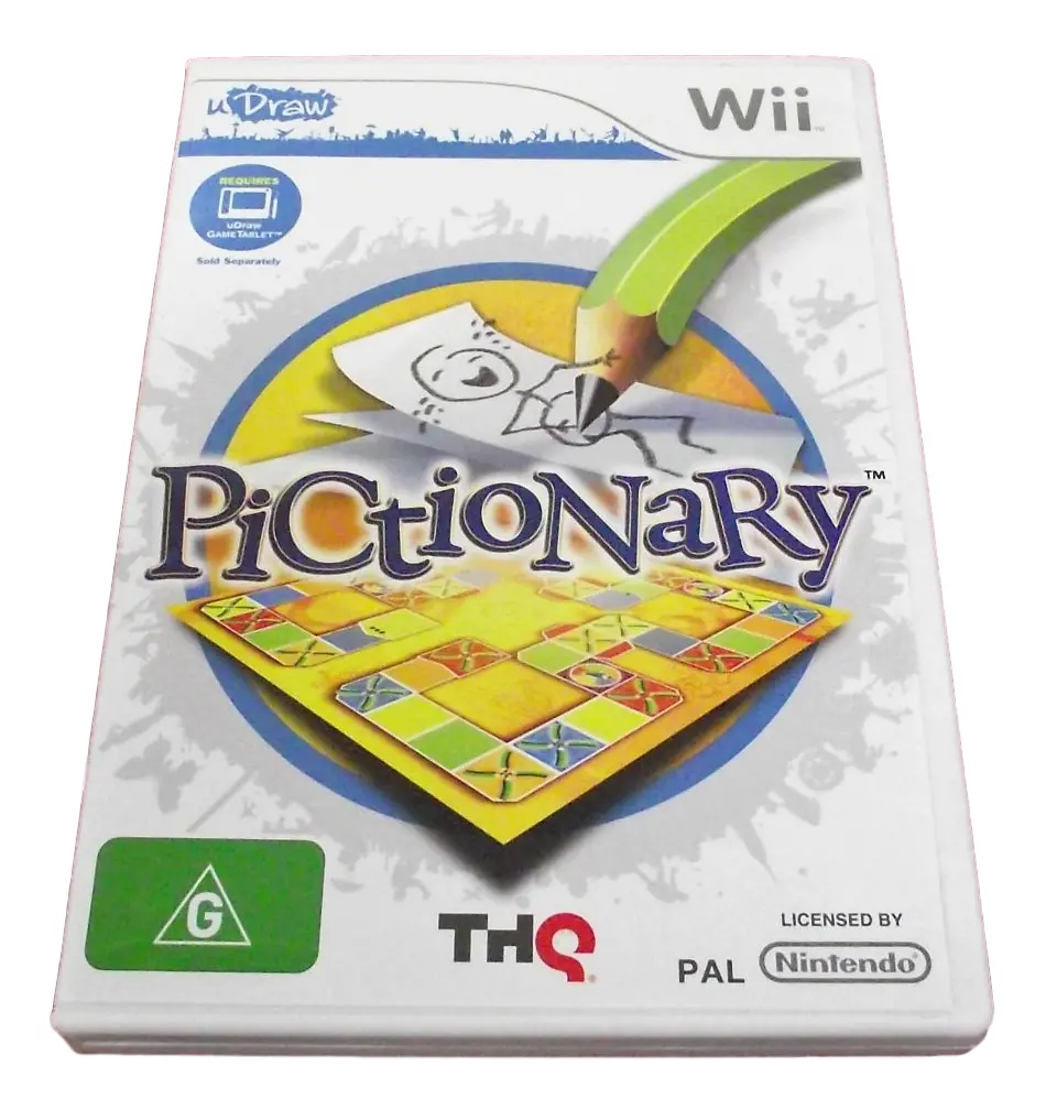 U Draw Pictionary Nintendo Wii Pal *Complete* (Preowned) 1