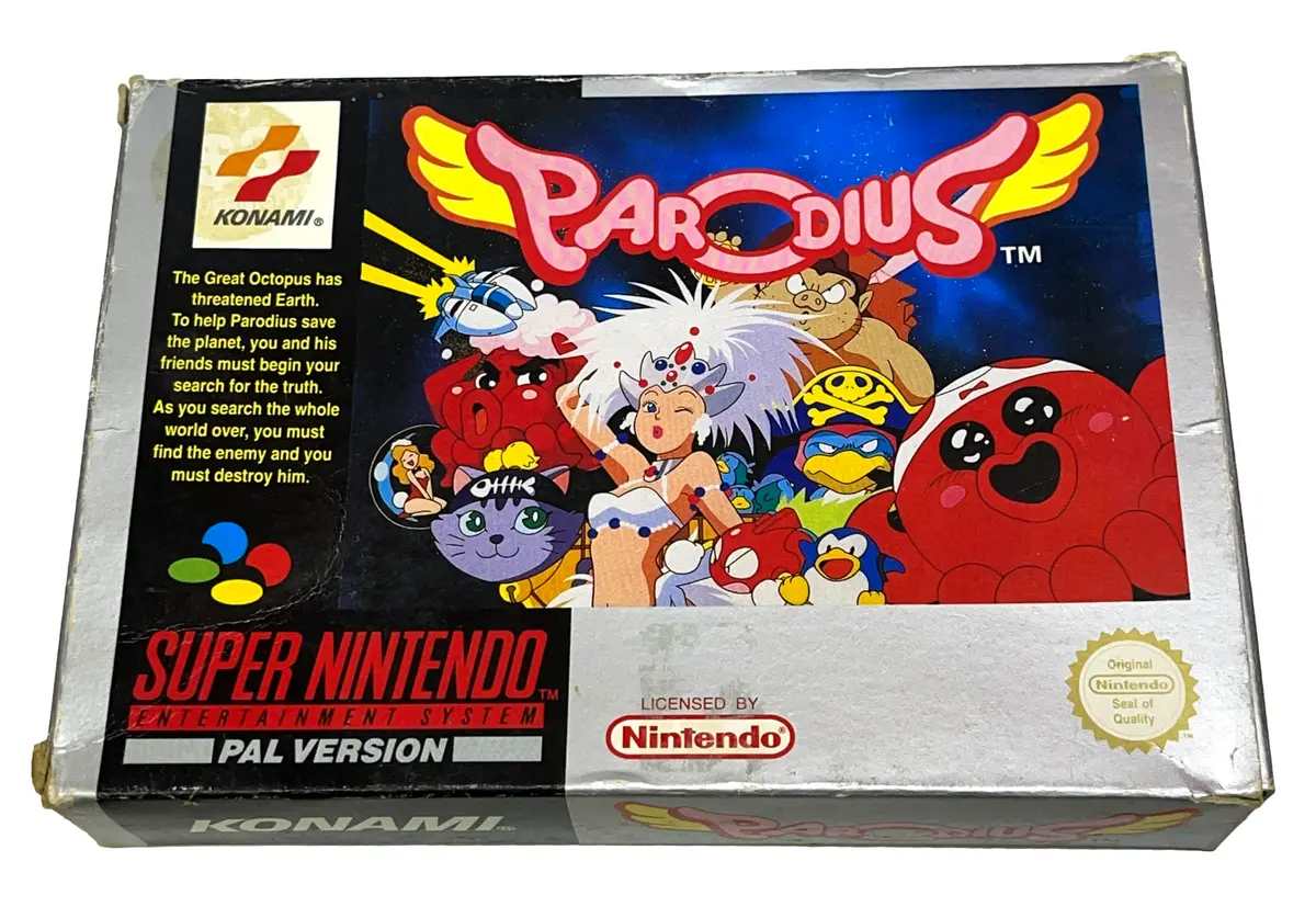 Parodius Nintendo Snes Boxed Pal *No Manual* (Preowned) 1