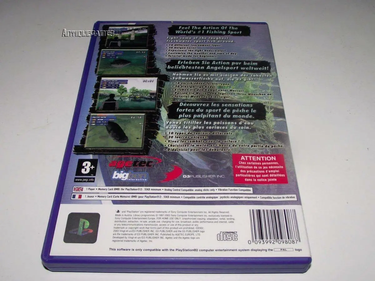 Bass Master Fishing Ps2 Pal *Complete* (Preowned) 2