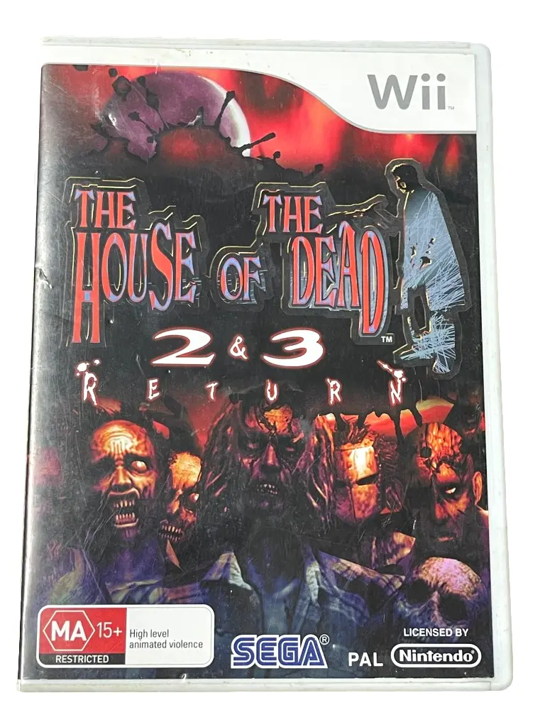 The House Of The Dead 2 & 3 Return Nintendo Wii Pal *No Manual* (Preowned) 1
